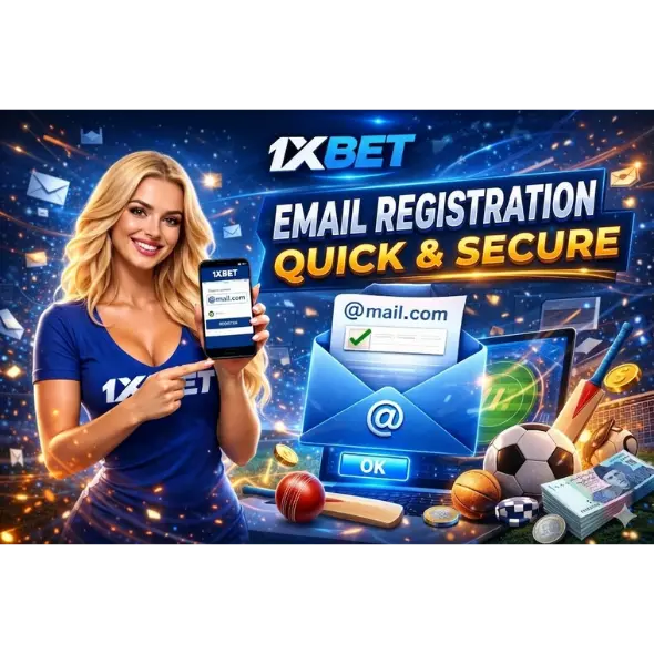 1xBet Email Registration Quick and Secure promo banner