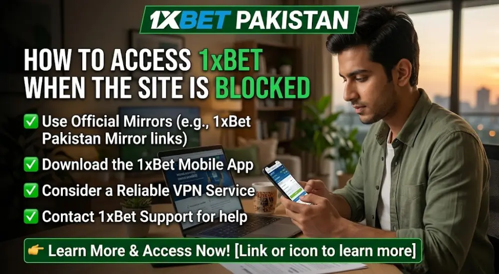 How to Access 1xBet When the Site Is Blocked in Pakistan
